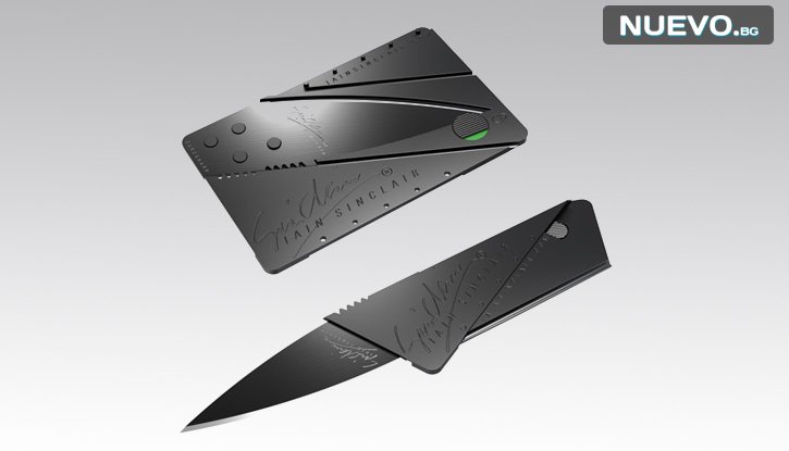 Сгъваем нож с формата на кредитна карта - CardSharp -2 броя в комплект снимка #1