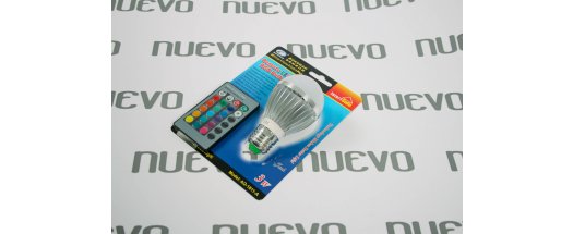 Цветна LED лампа с крушка и дистанционно управление снимка #2