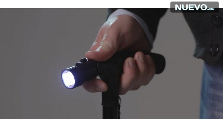 Иновативен сгъваем бастун с LED светлини Trusty Cane снимка #0