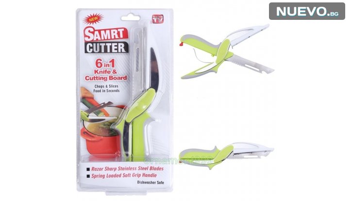 Ножица Clever Cutter за рязане нa месо и зеленчуци 6 в 1 снимка #0