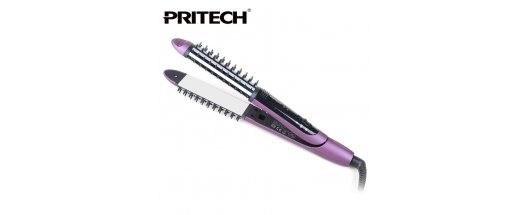 ЛИКВИДАЦИЯ! Стайлър за коса Pritech 2 в 1 TB-909 с плочки за изправяне снимка #0