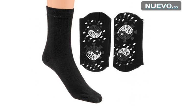 Загряващи и масажиращи Турмалинови чорапи  снимка #0