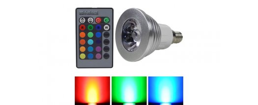 Цветна LED лампа с дистанционно управление снимка #2