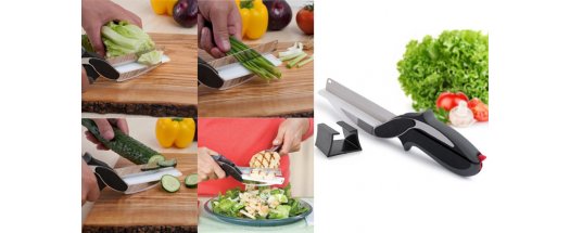  Ножица Clever Cutter за рязане нa месо и зеленчуци 2 в 1 снимка #0