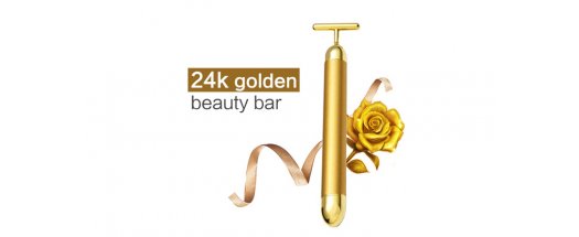 Златен масажор за лице 24k golden beauty bar снимка #0