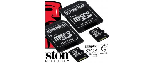 2 броя огромни, бързи и здрави карти памет 32GB CLASS 10 KINGSTON с адаптер за всеки телефон и таблет. Снимай цяла година!!! снимка #0