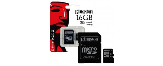 Две големи, бързи и здрави карти памет 16GB CLASS 10 KINGSTON с адаптер за всеки телефон и таблет. Снимай цяла година!!! снимка #2