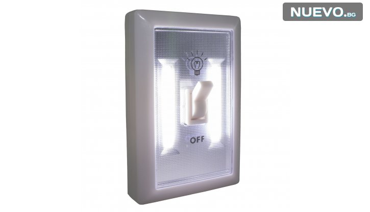 Автономна LED лампа ключ с магнитно закрепване/винт - 2 броя снимка #1