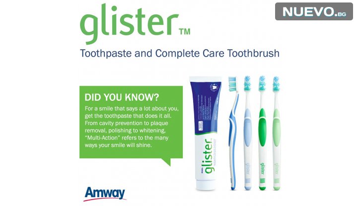 AMWAY GLISTER™ Флуоридна супер паста за зъби  150 мл., ТОП продукт срещу плаката снимка #3