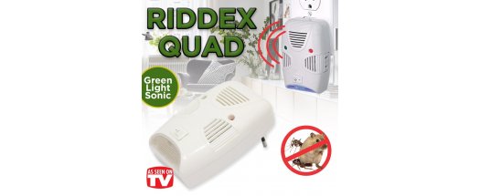 ЛИКВИДАЦИЯ RIDDEX QUAD -  Електромагнитен уред за прогонване на всякакви вредители и гризачи с варираща честота снимка #0