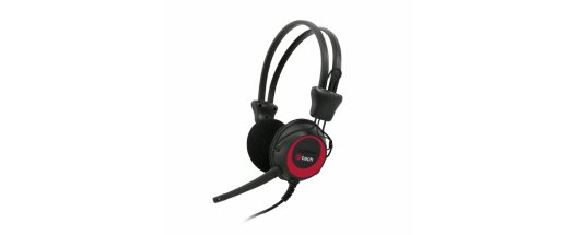 Слушалки C-TECH MHS-02 Multimedia headset with microphone Black снимка #0