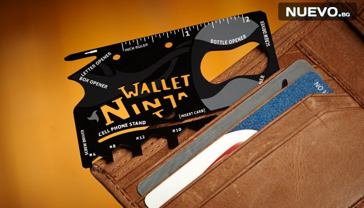 Wallet Ninja 18 в 1. Джобен инструмент с формата на кредитна карта - 2 броя снимка #6