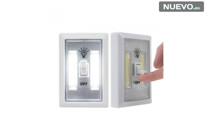 2 броя автономни LED лампи ключ с магнитно закрепване/винт снимка #0