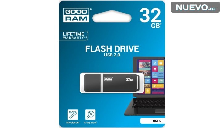 USB памет 32GB GOODRAM UMO2 снимка #0