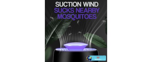 Стилна USB Лампа капан за комари със засмуквател снимка #1