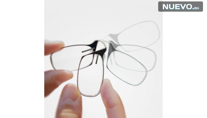 Оригинални очила по модел на ThinOptics,  за четене от +1.0 до +2.5 (Черни) снимка #5