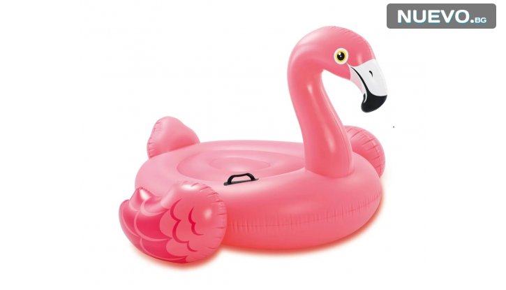 Надуваема играчка Розово фламинго INTEX Flamingo Ride-on снимка #1
