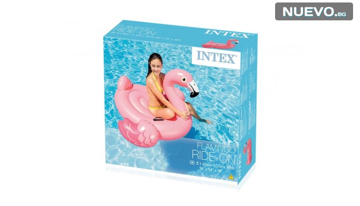 Надуваема играчка Розово фламинго INTEX Flamingo Ride-on снимка #2
