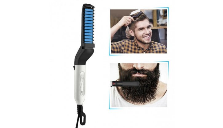 Електрическа четка за изправяне на брада и коса снимка #4