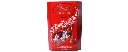 Шоколадови Бонбони Lindt Линдор Млечен Корнет 500 г снимка #0