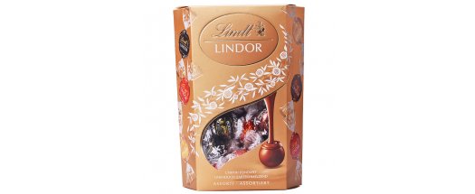 Шоколадови Бонбони Lindt Линдор Асорти Корнет 500 г снимка #0