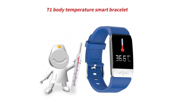 Смарт гривна Т1 - пулсоксиметър,кръвно налягане,телесна температура,ЕКГ снимка #2