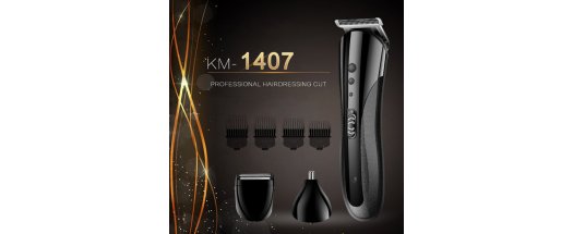 Машинка за бръснене и подстригване 3в1 Kemei KM-1407 снимка #1