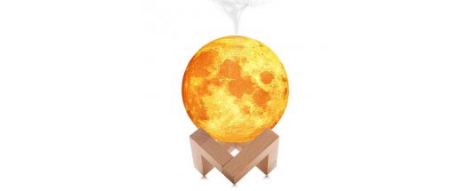 Нощна лампа и аромадифузер  в  3D формата на Луната снимка #1