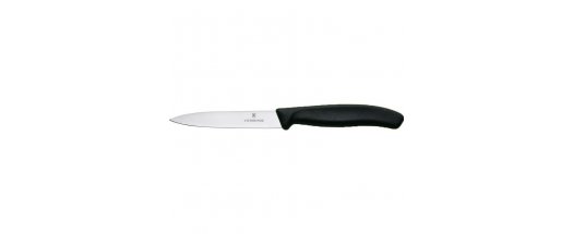 Кухненски нож за белене Victorinox SwissClassic 10 см., гладко острие, черен 6.7703 снимка #0