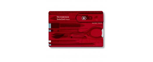 Швейцарски джобен инструмент-карта Victorinox SwissCard Ruby снимка #0