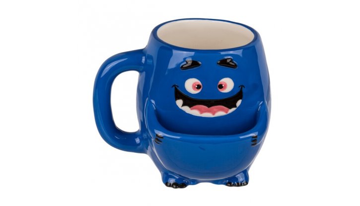 Керамична чаша Cokie Cuddler blue Monster 400 мл снимка #2