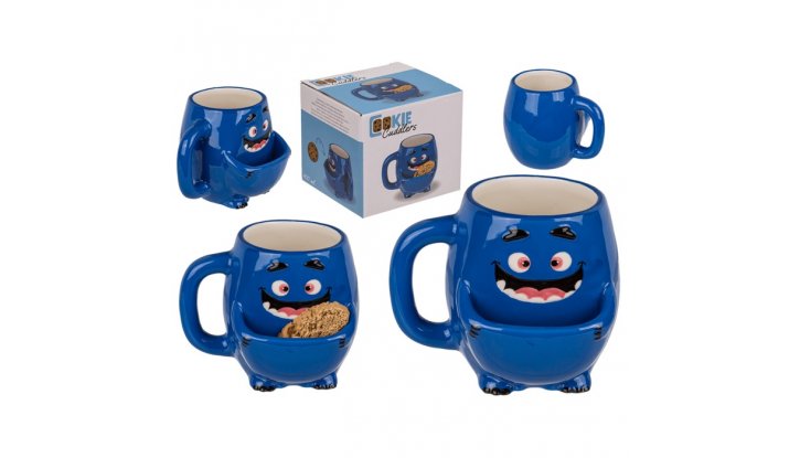 Керамична чаша Cokie Cuddler blue Monster 400 мл снимка #1