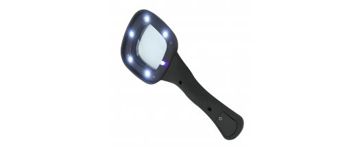 LED + UV стъклена лупа, 3x увеличение, 55mm снимка #0
