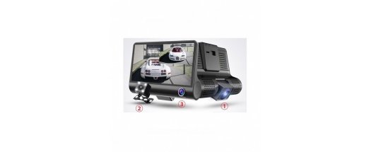 Видеорегистратор за кола АТ D123 4.3 инча монитор с 3 камери снимка #1