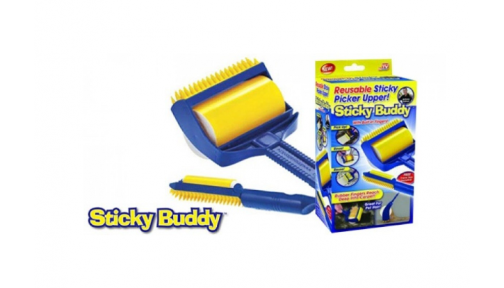 Sticky Buddy ролка за почистване на косми и мъх, многократна употреба снимка #2